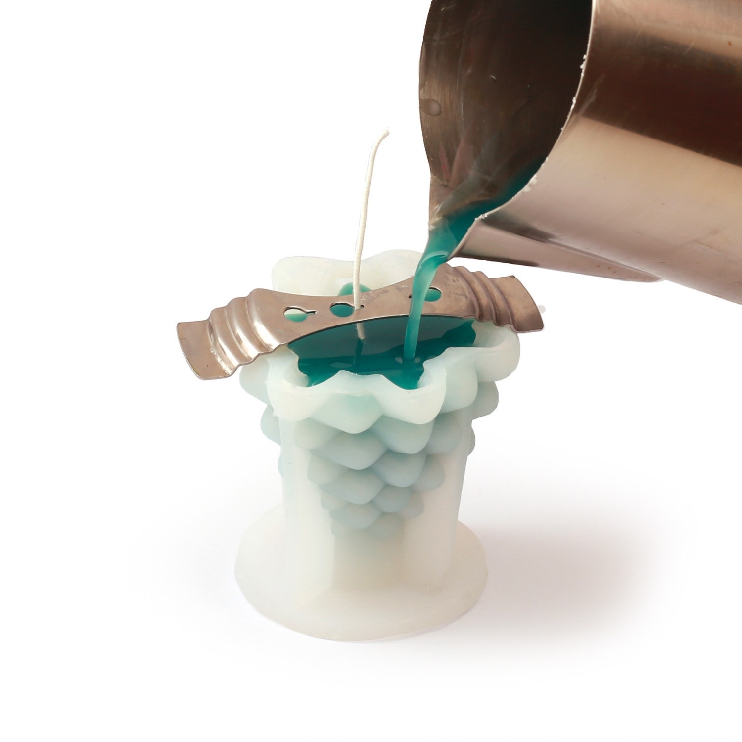 GRAINE CREATIVE Moule Bougie Silicone - Sapin - Diam 8.4 H 8.5 Cm