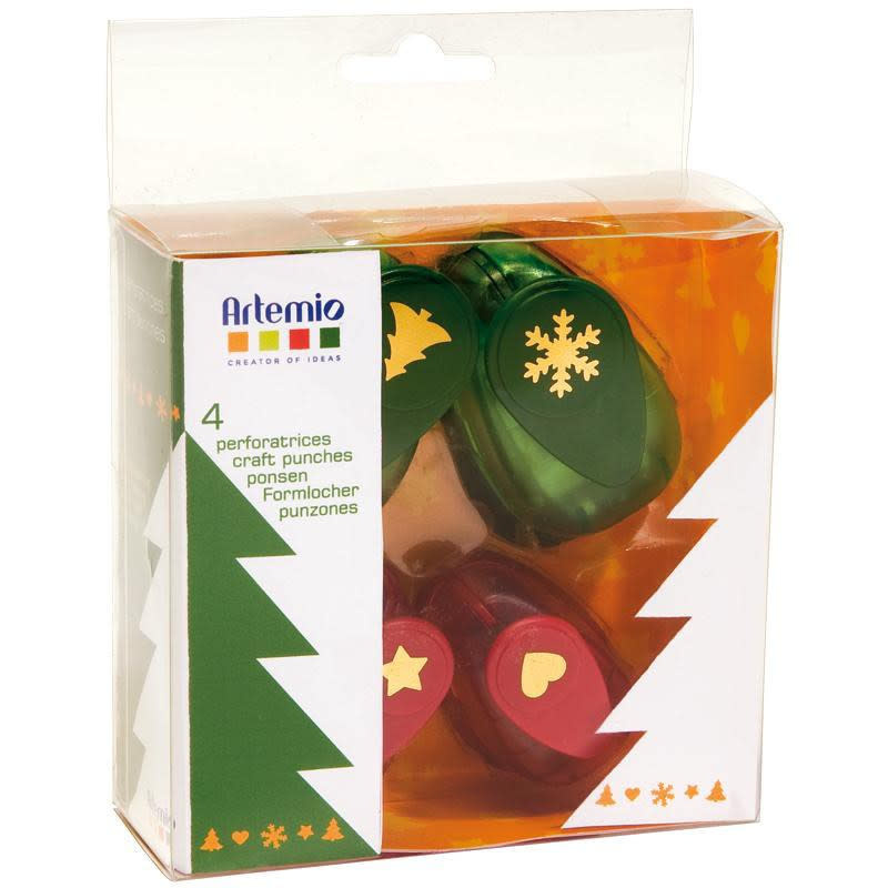 ARTEMIO Kit 4 Perforatrices Noel