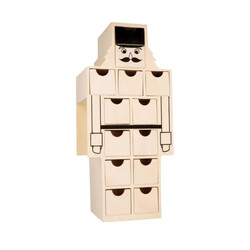 ARTEMIO Calendrier De L'Avent Casse Noisette 17x37, 5x12 cm