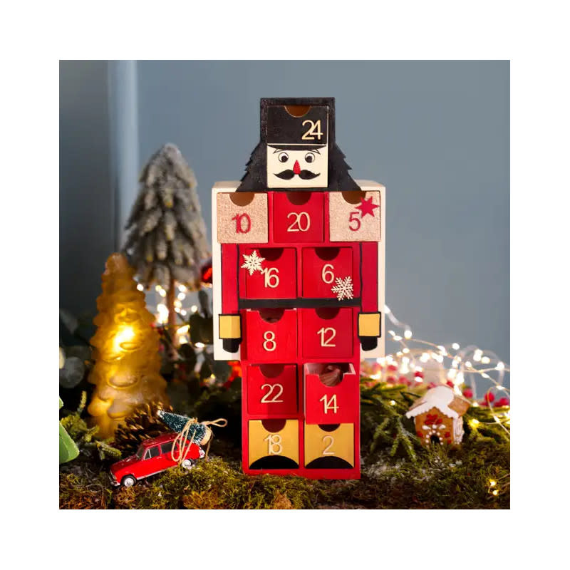 ARTEMIO Calendrier De L'Avent Casse Noisette 17x37, 5x12 cm