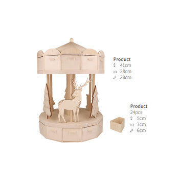 ARTEMIO Calendrier De L'Avent Manège Let It Snow