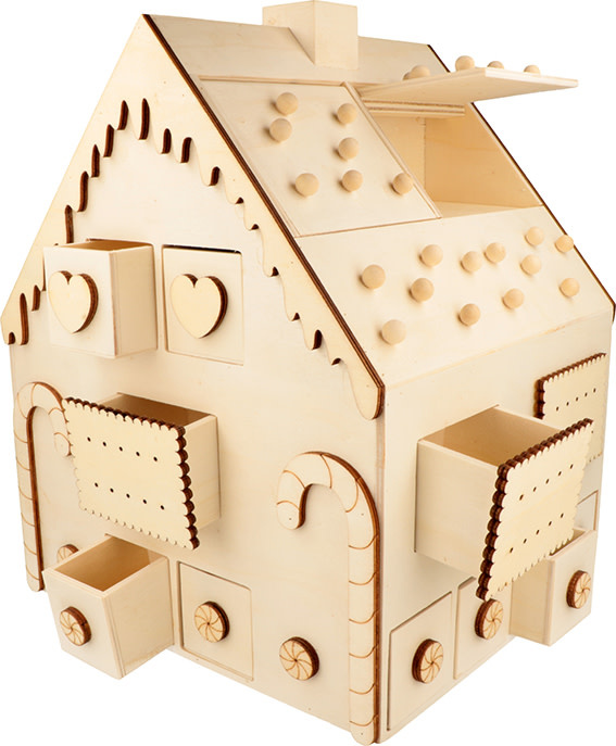 ARTEMIO Calendrier Avent Maison Pain D'Épices 26,5X23,5X33Cm