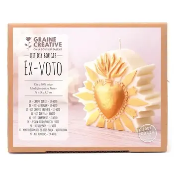 GRAINE CREATIVE Kit Diy Bougie Ex Voto