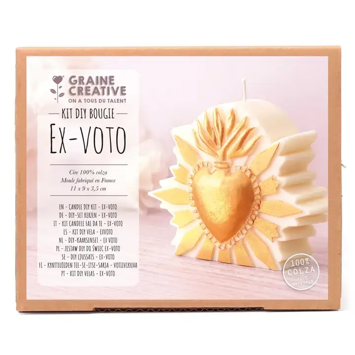 GRAINE CREATIVE Kit Diy Bougie Ex Voto
