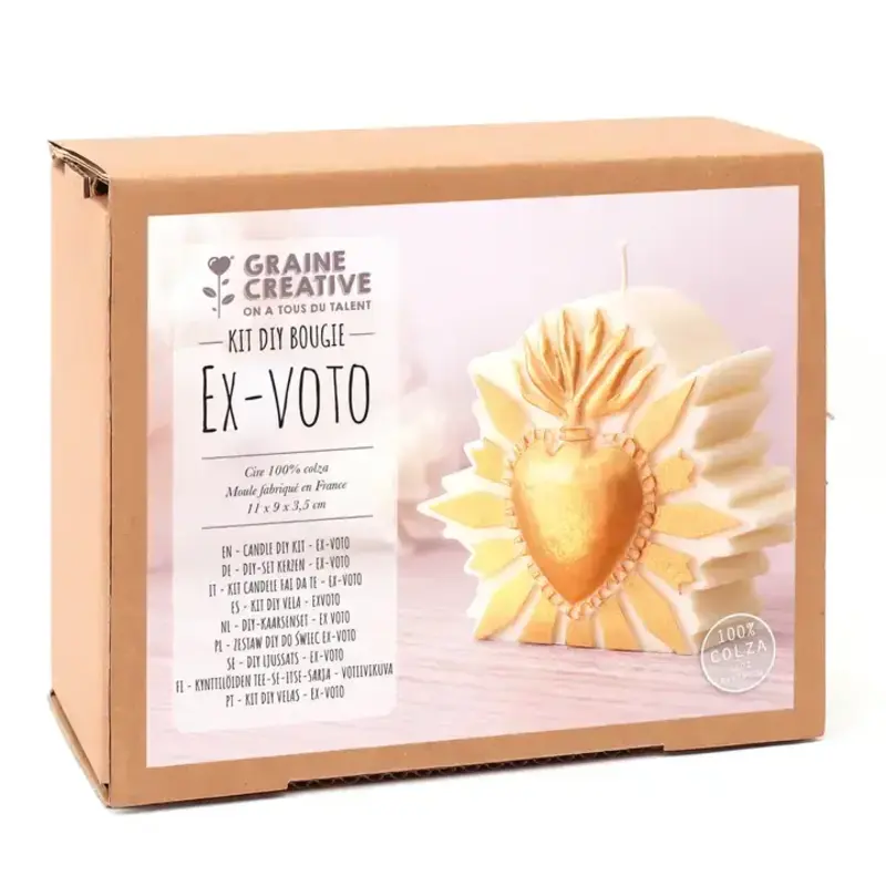 GRAINE CREATIVE Kit Diy Bougie Ex Voto