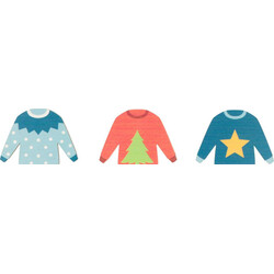 ARTEMIO Silhouette Bois Colorées Pull 10 cm