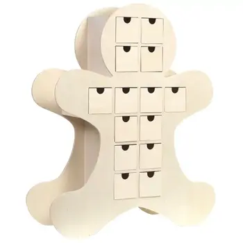 ARTEMIO Calendrier de l'Avent Bonhomme Gingembre 33x40x11 cm