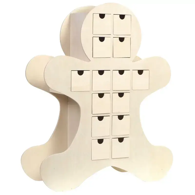 ARTEMIO Calendrier de l'Avent Bonhomme Gingembre 33x40x11 cm