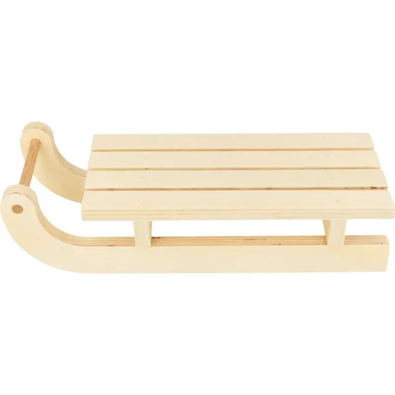 ARTEMIO Traineau En Bois 24X9X5Cm