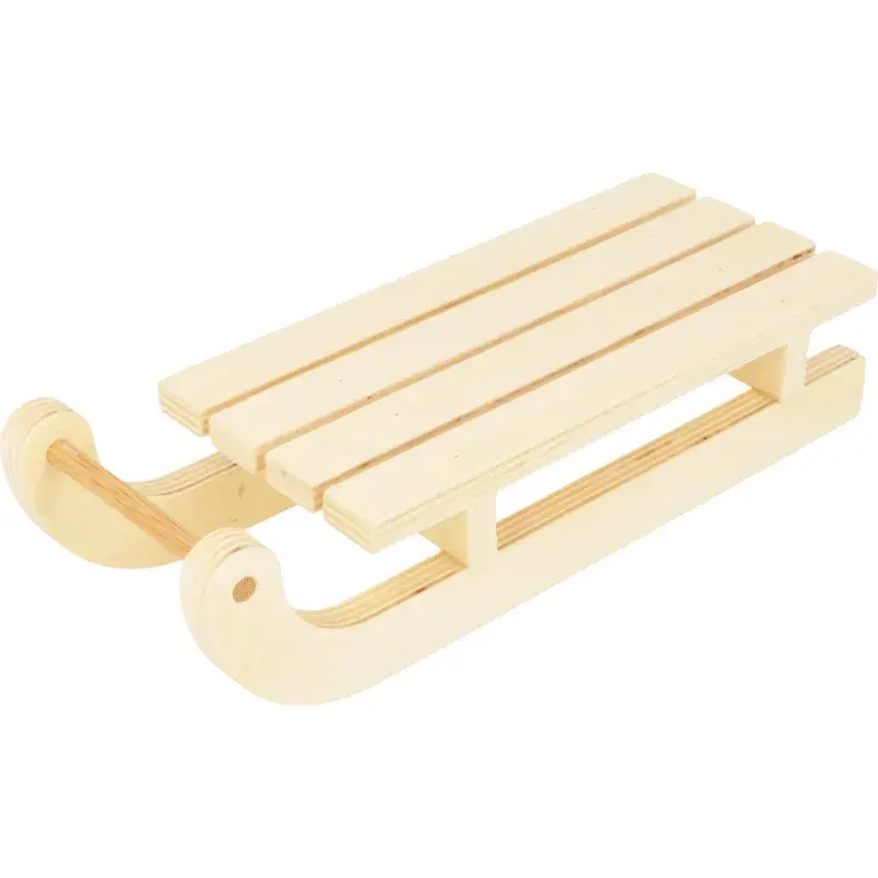 ARTEMIO Traineau En Bois 24X9X5Cm