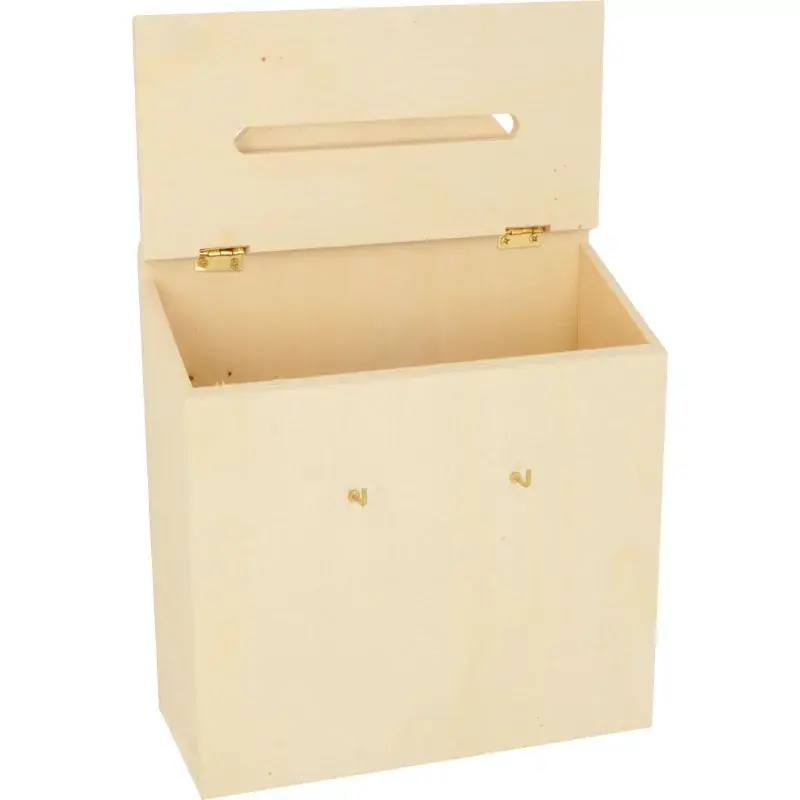 ARTEMIO Calendrier de l' Avent Boite Aux Lettres bois 20 x 28 x 9.5