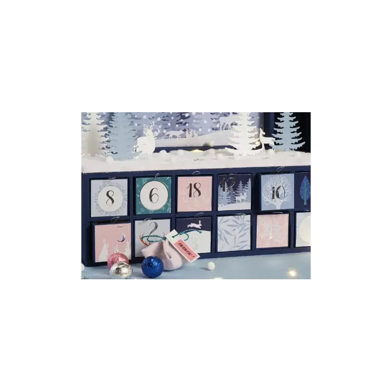 ARTEMIO Stickers Carrés Foils Hiver Enchanté 5 x 5 cm