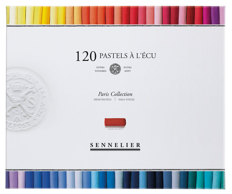 SENNELIER Etui carton Pastel Ecu Paris collection 120 Demi pastels