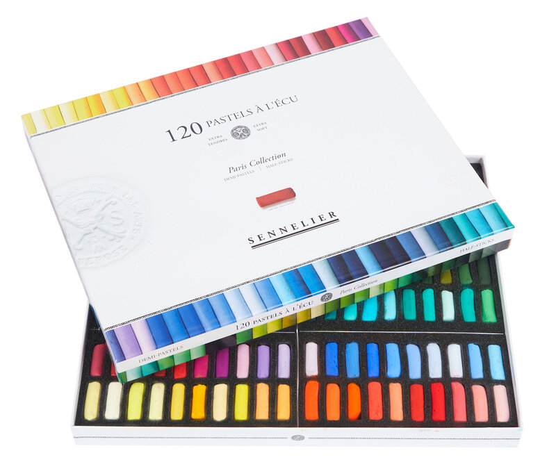 SENNELIER Etui carton Pastel Ecu Paris collection 120 Demi pastels