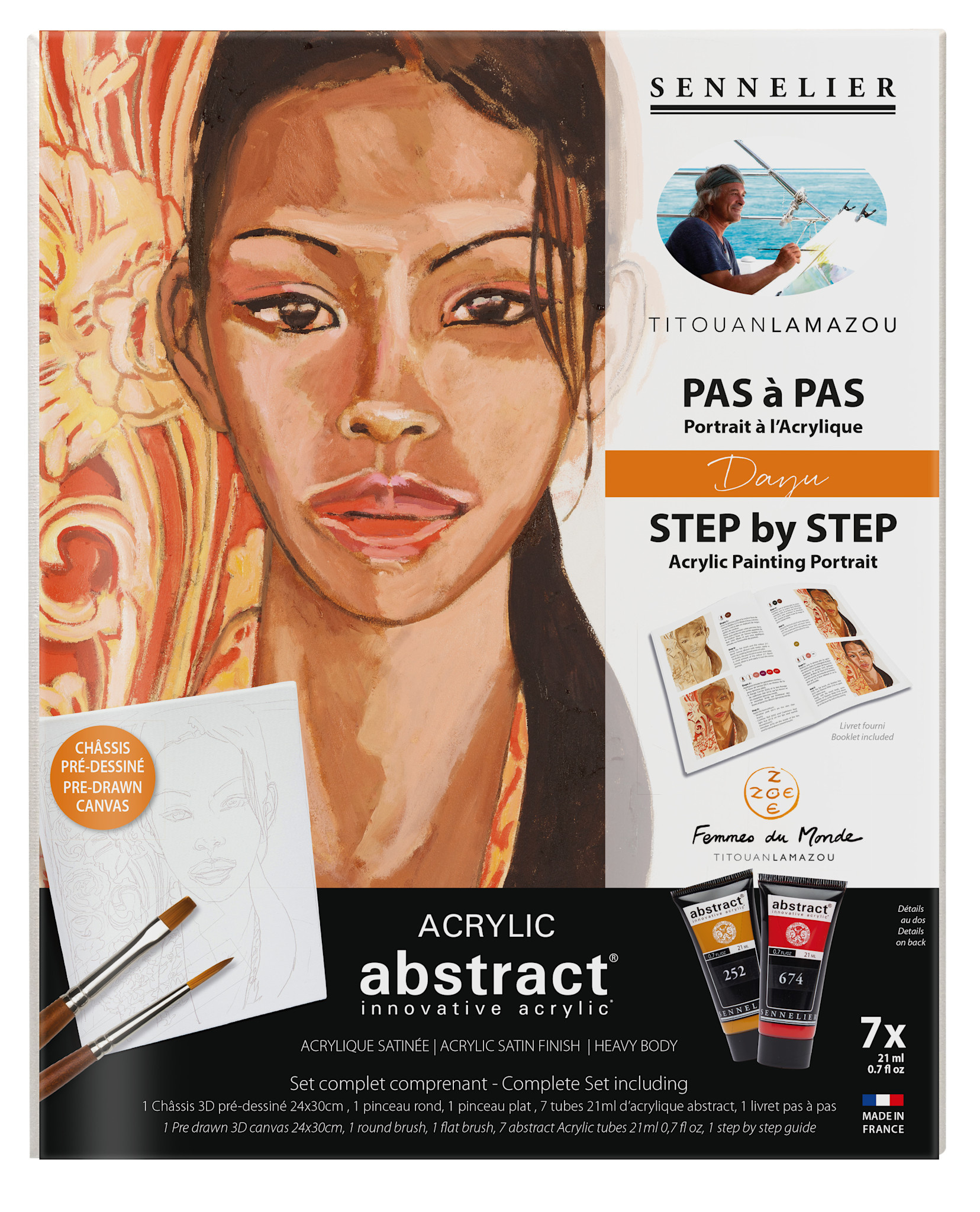 SENNELIER Set découverte Abstract Collaboration Titouan Lamazou portrait Dayu