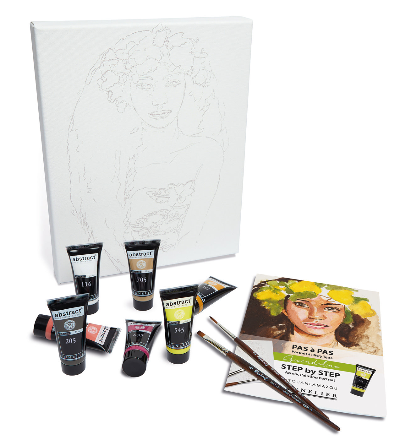 SENNELIER Set découverte Abstract Collaboration Titouan Lamazou portrait Gwendoline