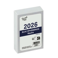 QUO VADIS Ephéméride Neutre, boîtier gris 97x65