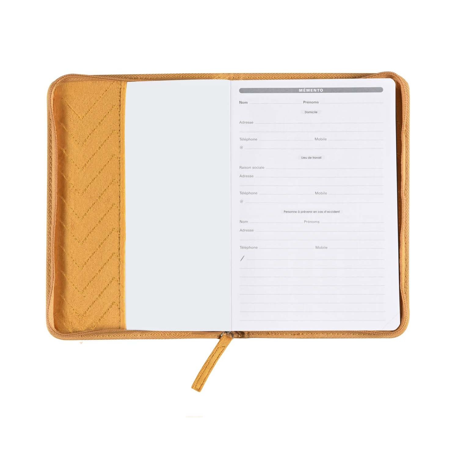 QUO VADIS Agenda Civil Ministre Rep Fr Colette Jaune Mout Zip 16x24cm