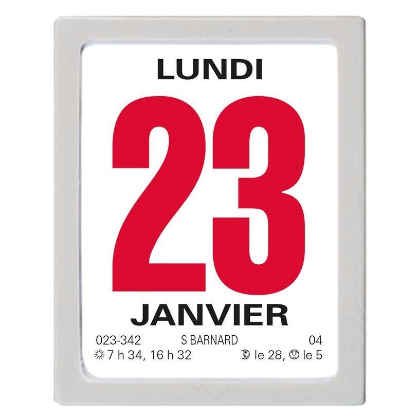 OBERTHUR Ephemeride 76*95 Class Gris