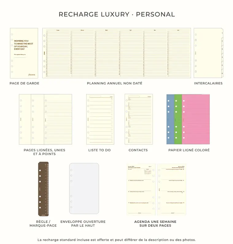 FILOFAX Organiseur Malden Personal Vetiver