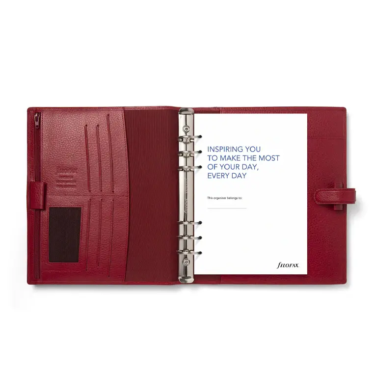 FILOFAX Organiseur Finsbury A5 Scarlet