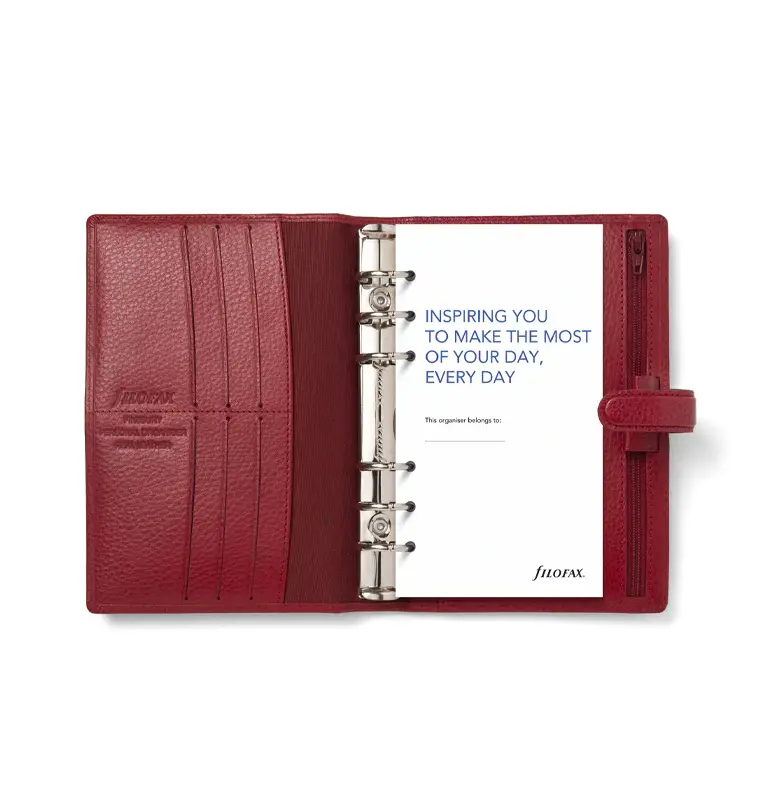 FILOFAX Organiseur Finsbury Personal Scarlet