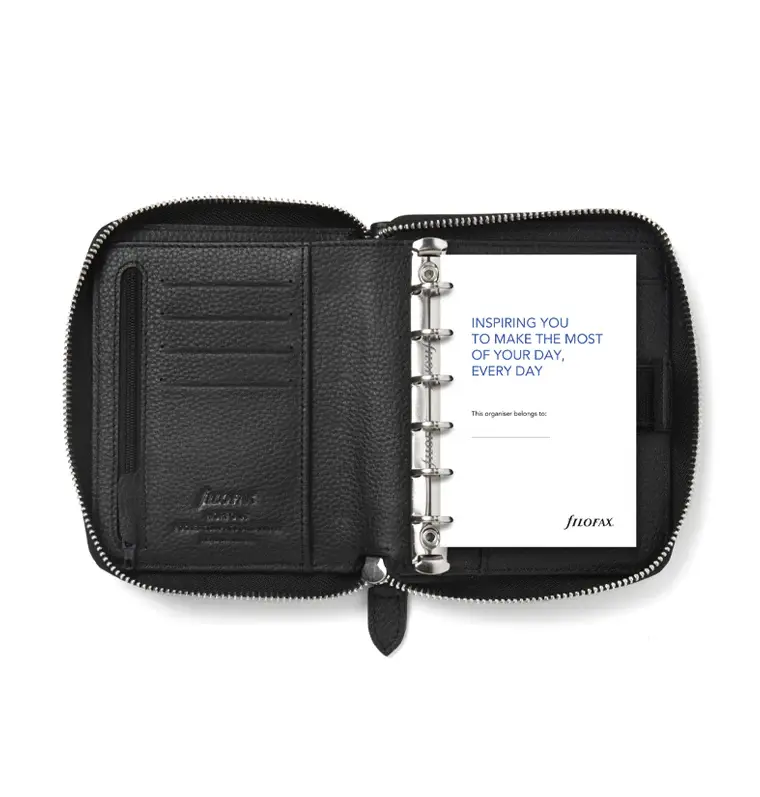 FILOFAX Organiseur Norfolk Pocket Compact Zip Black