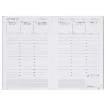 INT351 Recharge agenda semainier 9,3x13,9cm Agenda Moderne Europe