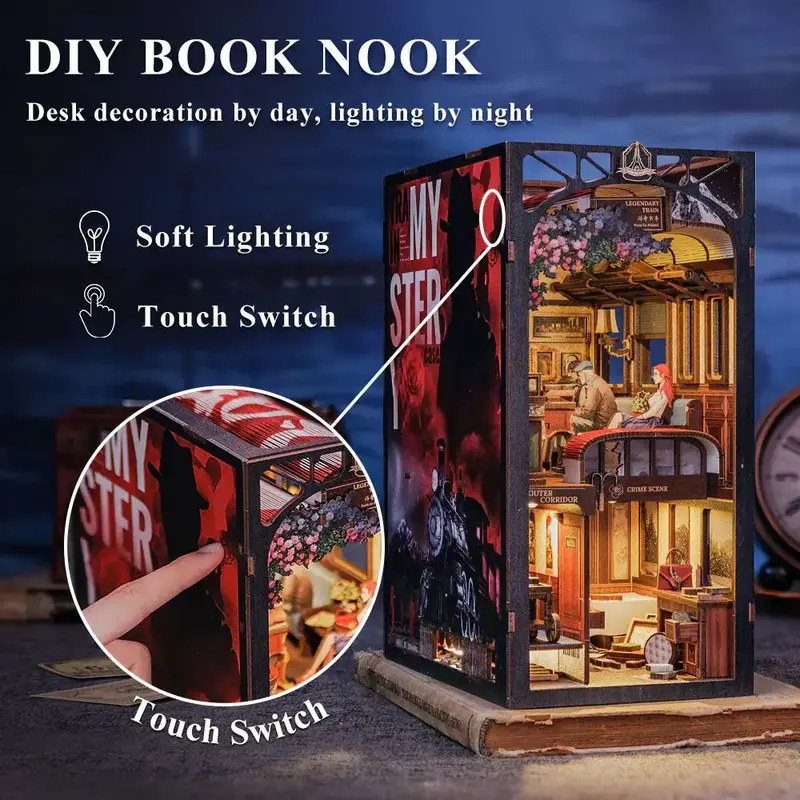FIGURED'ART Book Nook - Mystère dans le Train (Type 4)