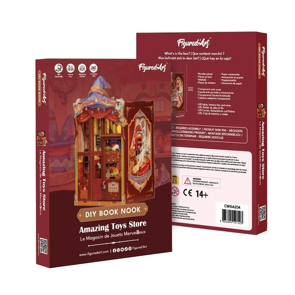 FIGURED'ART Book Nook - Le Magasin de Jouets Merveilleux