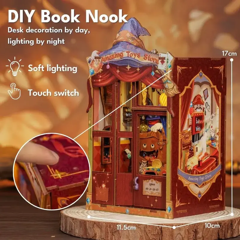 FIGURED'ART Book Nook - Le Magasin de Jouets Merveilleux