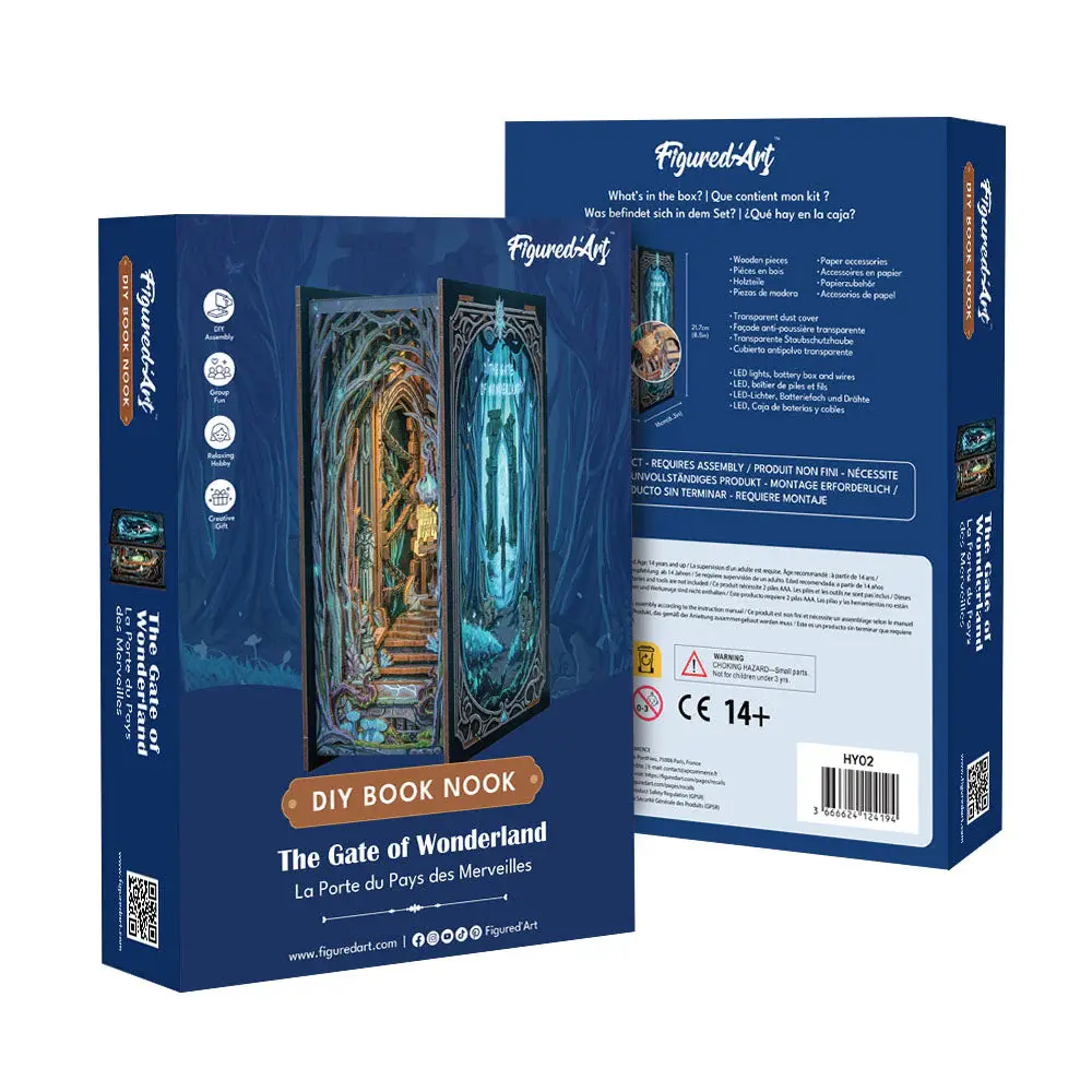 FIGURED'ART Book Nook - La Porte du Pays des Merveilles
