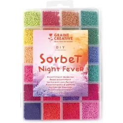 GRAINE CREATIVE Assortiment De Perles Sorbet Night Fever 24 Couleurs Diam 2Mm 7G/Coul