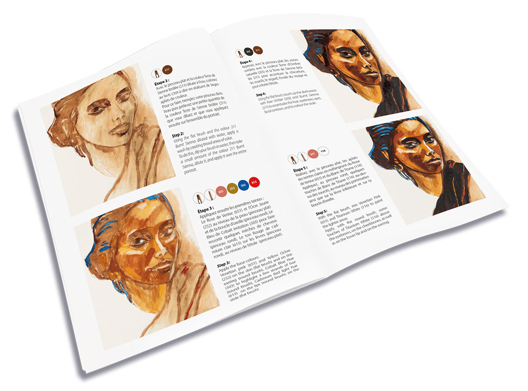 SENNELIER Set découverte Abstract Collaboration Titouan Lamazou portrait Kabari