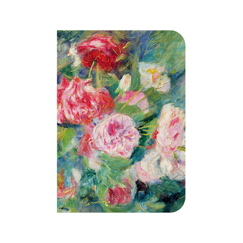 EDITIONS DU DESASTRE Le Musee - Carnet A6 10x15cm 192p lignées 80g impresion simili cuir - Renoir - Roses