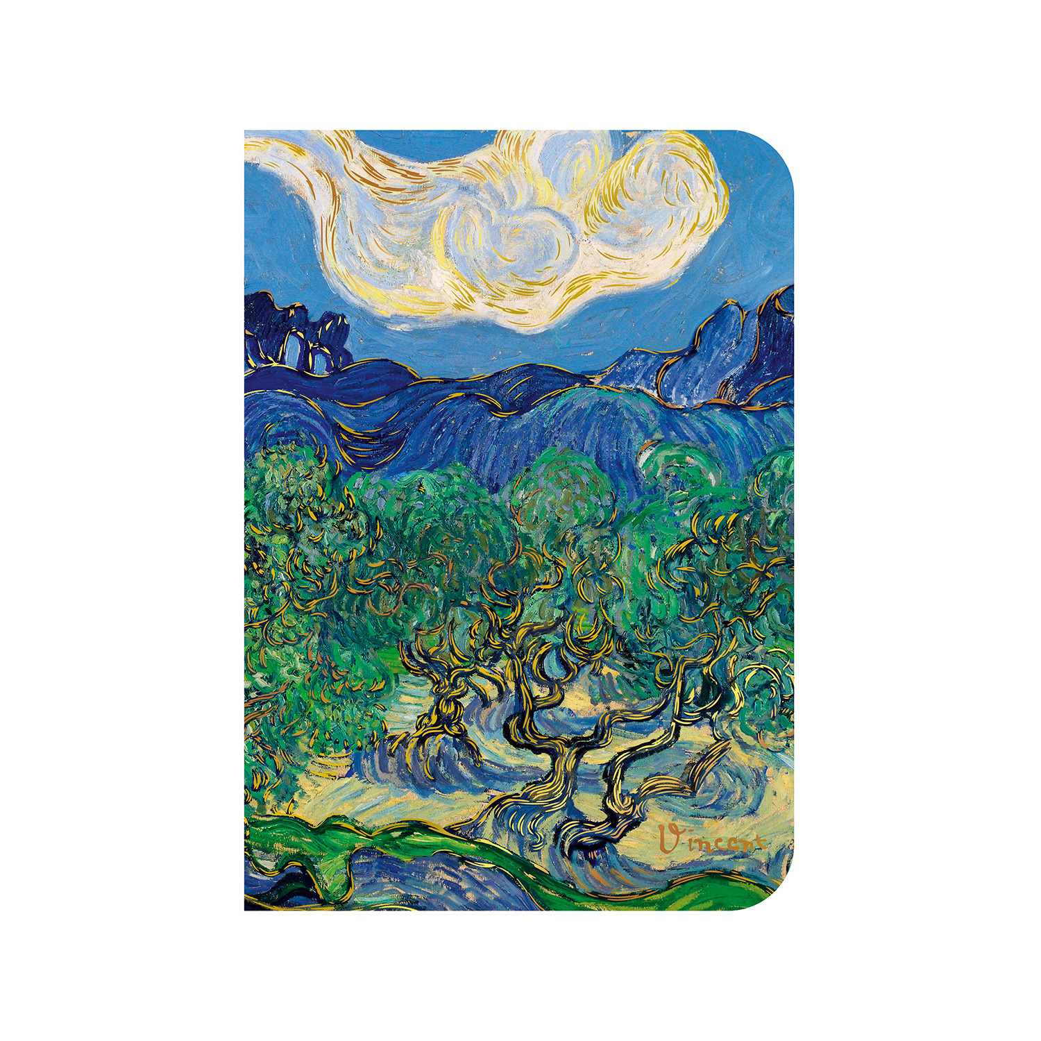 EDITIONS DU DESASTRE LE MUSEE - carnet A6 - Van Gogh - Oliviers