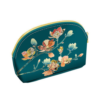 EDITIONS DU DESASTRE Pepakura- Trousse Demi Lune simili cuir 19x17x9cm - Magnolia