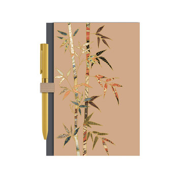 EDITIONS DU DESASTRE Pepakura- Carnet B7 12,5x8cm - 192p lignées avec stylo - Bambou