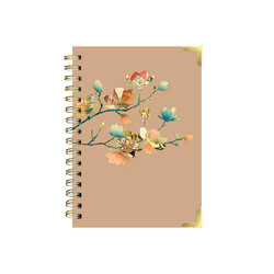 EDITIONS DU DESASTRE Pepakura- Carnet À Spirales A5 14,8x21cm 192p lignées 100g - Magnolia