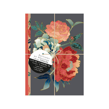 EDITIONS DU DESASTRE Pepakura- Set De 3 Cahiers A6 9x14cm 1 ligné, 1 quadrillé 1 pages blanches 80g - Pivoine