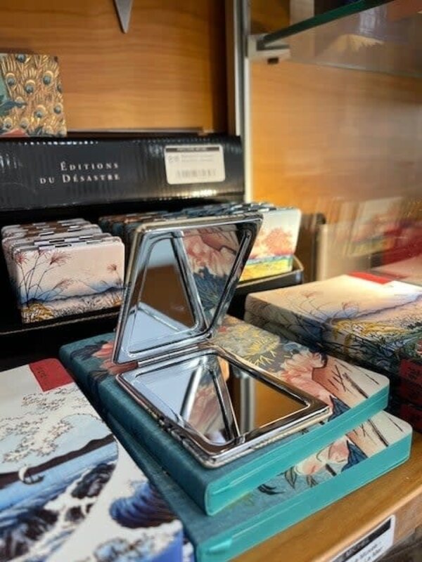 EDITIONS DU DESASTRE Pepakura- Miroir 8x6x1cm double miroir - Bambou