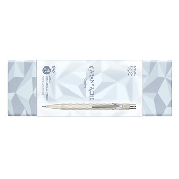 CARAN D'ACHE Porte-mine 849™ Noël 2025 Blanc, 0.5mm, en écrin carton Alpine Frost
