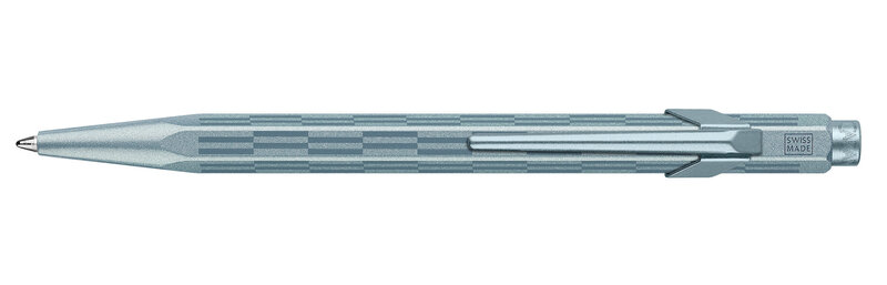 CARAN D'ACHE Stylo bille 849™ Noël 2025 Bleu, recharge noire M, en écrin carton Alpine Frost
