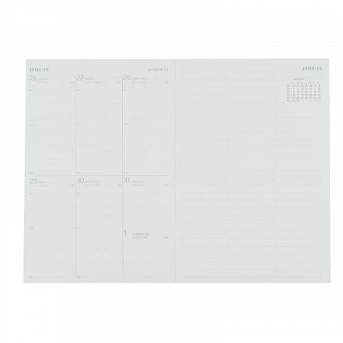 OBERTHUR Agenda Semainier A5 Venezia Fleurs