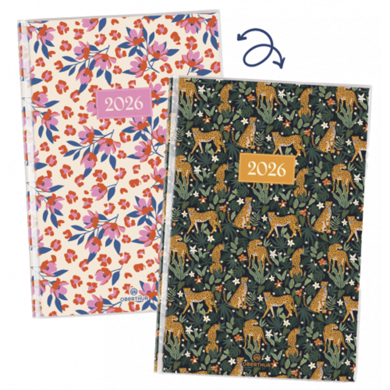 OBERTHUR Agenda Semainier 25 Fsc Capri Leopard