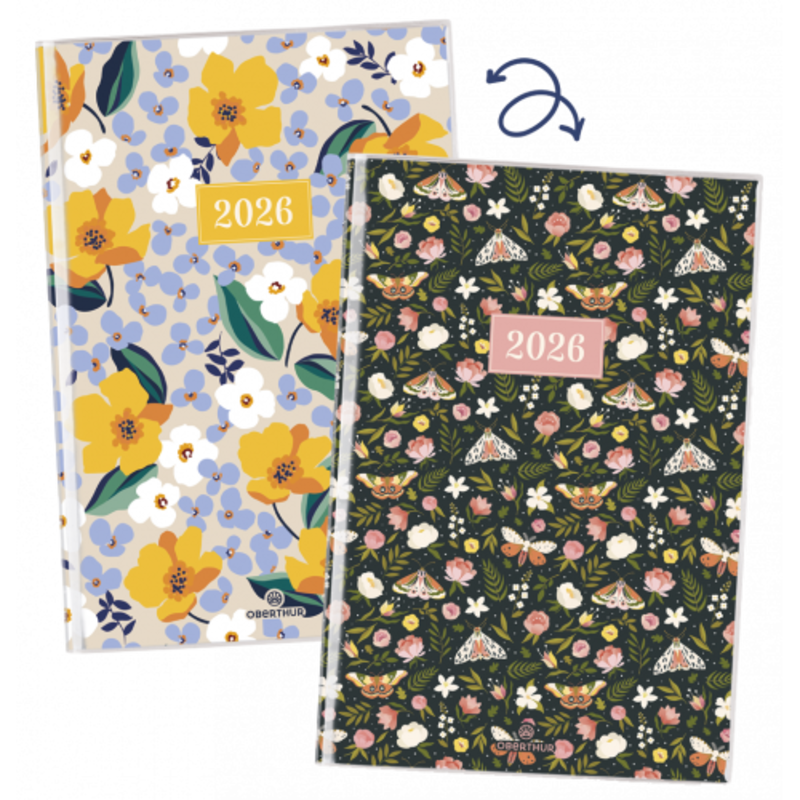 OBERTHUR Agenda Semainier 25 Fsc Capri Floral