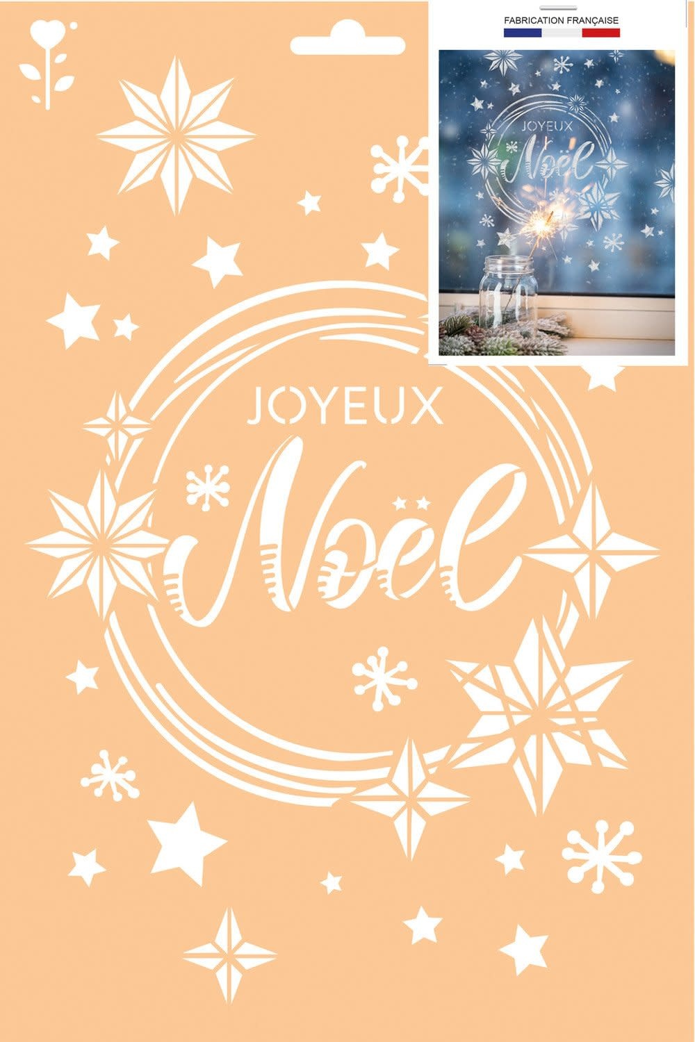 GRAINE CREATIVE Pochoir A4 Sans Sachet - Joyeux Noel