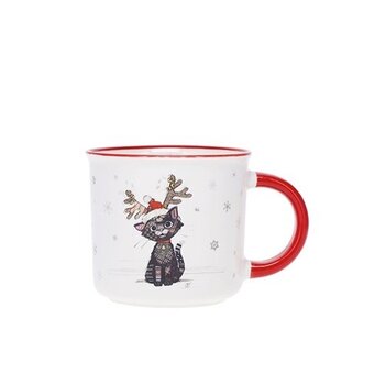 KIUB Mug Timbale Expresso 125 Ml Kooks Noël Chat Noir