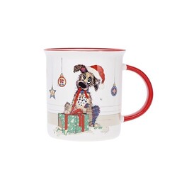 KIUB Mug Timbale Droit M 320 Ml Kooks Noël Chien