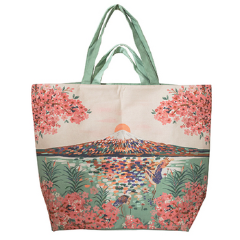 KIUB Sac Cabas Xl Fleurs De Fuji 55x56x17cm